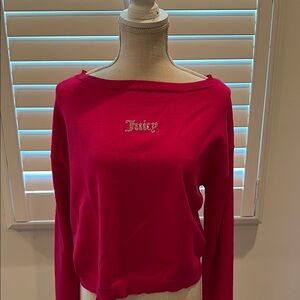 Juicy Couture Hot Pink Boat Neck Sweater